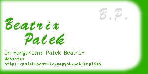 beatrix palek business card